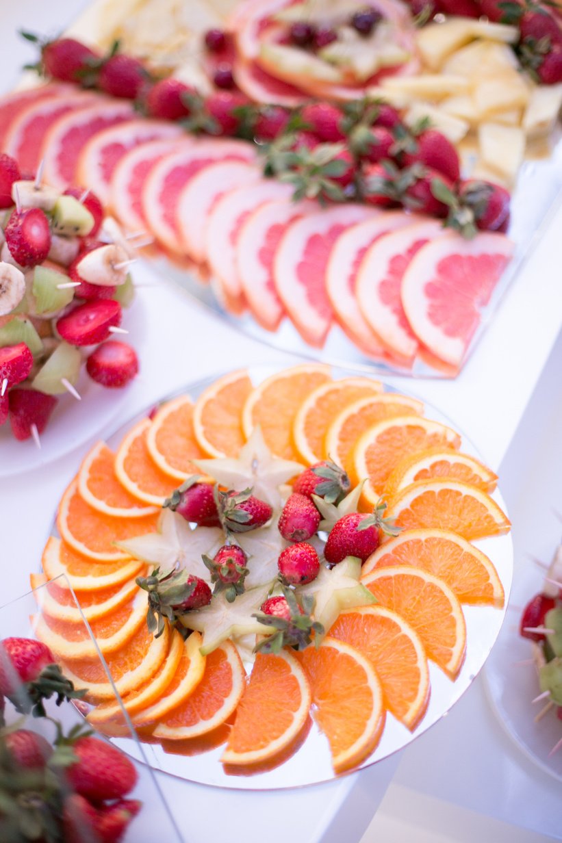 Exotic fruit decoration table